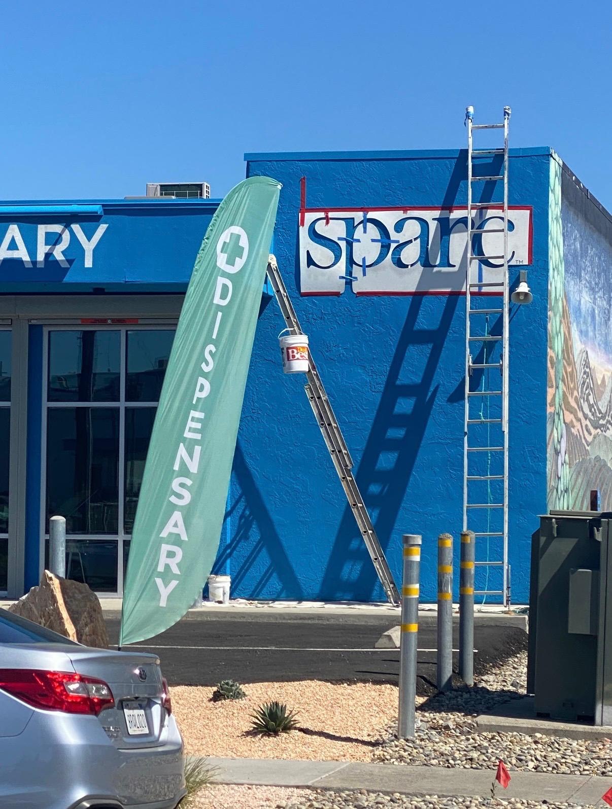 SPARC Dispensary in Napa before the updated exterior lettering and graphics
